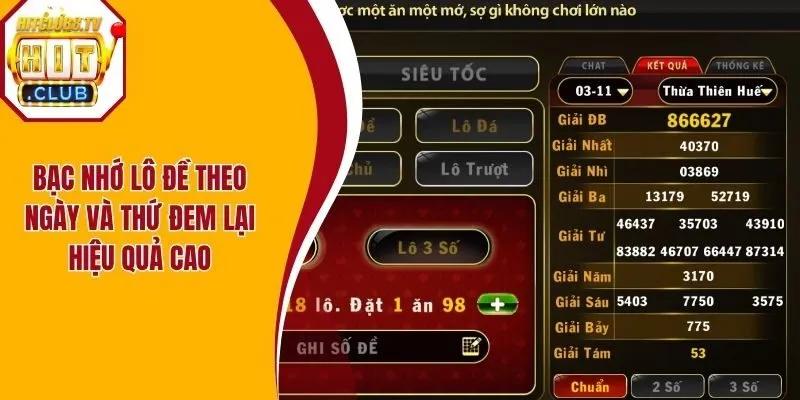 Lô đề bạc nhớ theo ngày và thứ đem lại hiệu quả cao Lô đề bạc nhớ theo ngày và thứ đem lại hiệu quả cao
